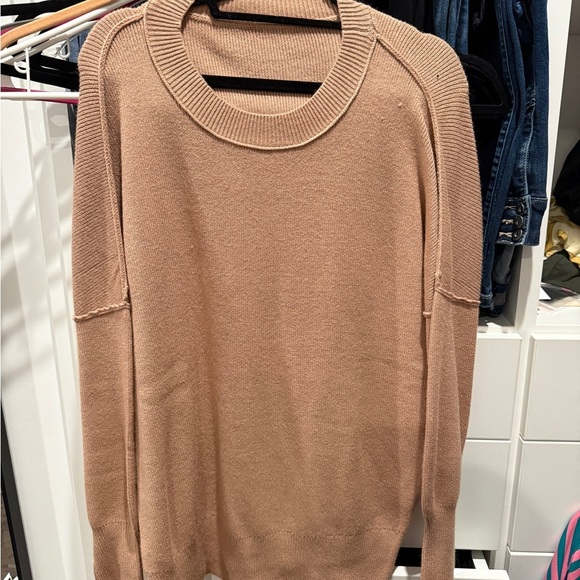 TALULAH Camel Crew Neck Sweater - Picture 1 of 1